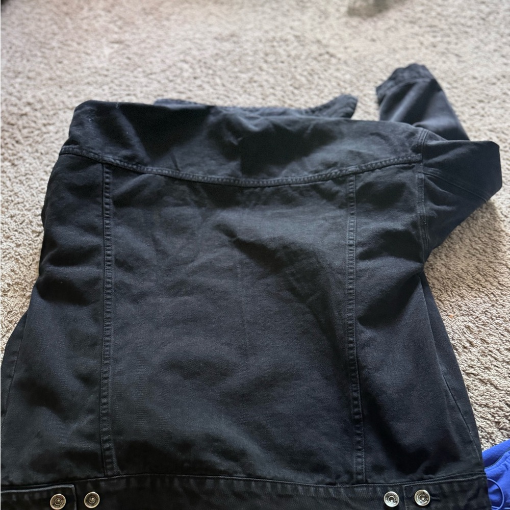 Black Jean oversized jacket